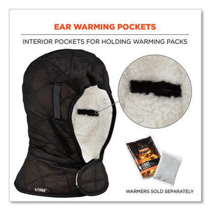 N-ferno 6952 3layer Quilt Shoulder Winter Liner, Foam/polyester/sherpa, One Size Fits Most, Black, Ships In 1-3 Business Days