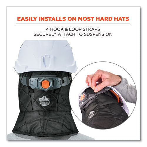 N-ferno 6952 3layer Quilt Shoulder Winter Liner, Foam/polyester/sherpa, One Size Fits Most, Black, Ships In 1-3 Business Days