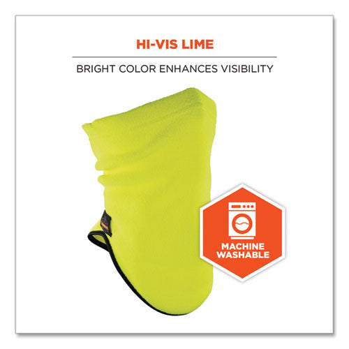 N-ferno 6960 Fleece Neck Gaiter, Fleece, One Size Fits Most, Hi-vis Lime, Ships In 1-3 Business Days