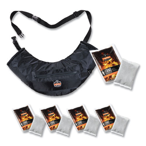 N-ferno 6980 Winter Hand Warmer Muff Kit With 5 Hand Warmer Packets, Nylon/fleece/neoprene, Black, Ships In 1-3 Business Days