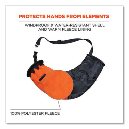 N-ferno 6980 Winter Hand Warmer Muff Kit With 5 Hand Warmer Packets, Nylon/fleece/neoprene, Black, Ships In 1-3 Business Days