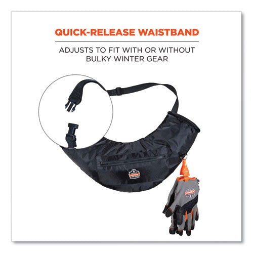 N-ferno 6980 Winter Hand Warmer Muff Kit With 5 Hand Warmer Packets, Nylon/fleece/neoprene, Black, Ships In 1-3 Business Days