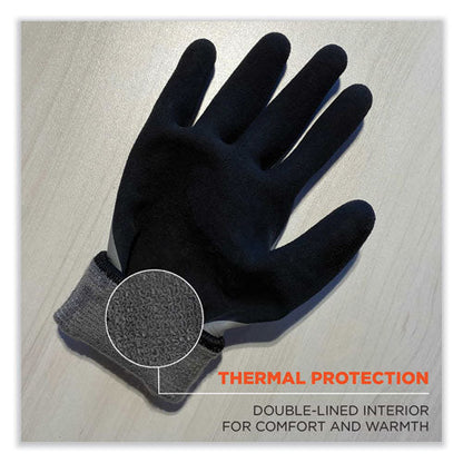 Proflex 7501 Coated Waterproof Winter Gloves, Gray, Medium, Pair, Ships In 1-3 Business Days