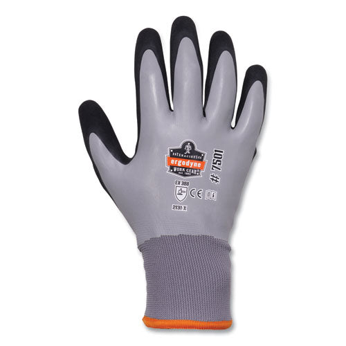 Proflex 7501 Coated Waterproof Winter Gloves, Gray, X-large, Pair, Ships In 1-3 Business Days