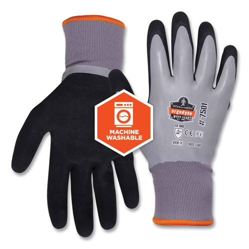 Proflex 7501 Coated Waterproof Winter Gloves, Gray, 2x-large, Pair, Ships In 1-3 Business Days