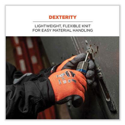 Proflex 7401-case Coated Lightweight Winter Gloves, Orange, X-large, 144 Pairs/carton, Ships In 1-3 Business Days
