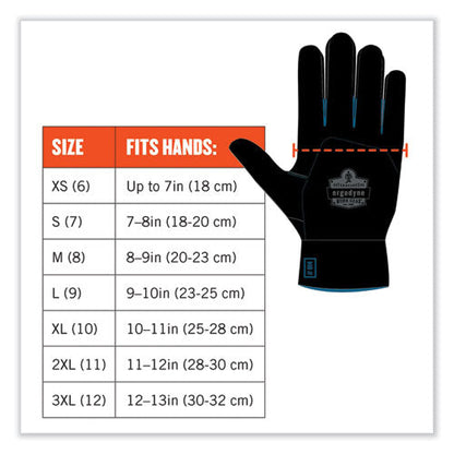 Proflex 7401-case Coated Lightweight Winter Gloves, Orange, 2x-large, 144 Pairs/carton, Ships In 1-3 Business Days