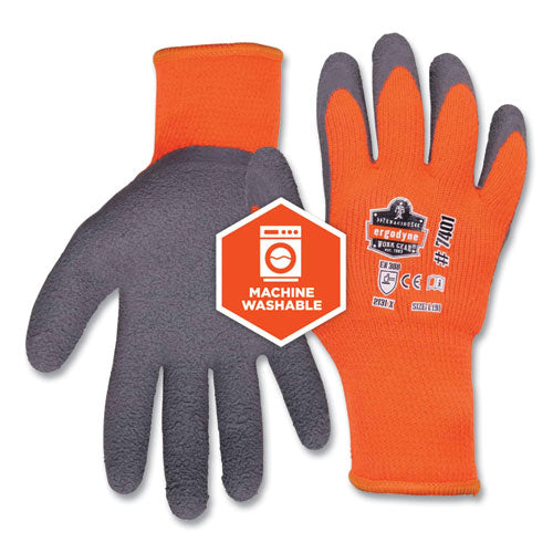 Proflex 7401-case Coated Lightweight Winter Gloves, Orange, 2x-large, 144 Pairs/carton, Ships In 1-3 Business Days