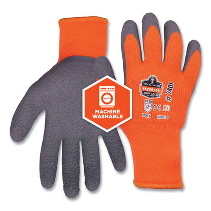 Proflex 7401-case Coated Lightweight Winter Gloves, Orange, 2x-large, 144 Pairs/carton, Ships In 1-3 Business Days