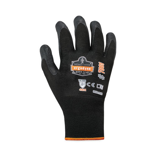 Proflex 7001 Nitrile-coated Gloves, Black, Large, Pair, Ships In 1-3 Business Days