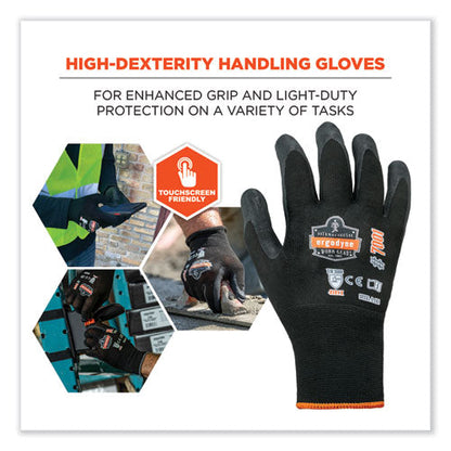 Proflex 7001 Nitrile-coated Gloves, Black, 2x-large, Pair, Ships In 1-3 Business Days