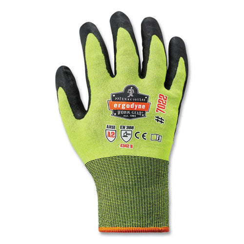 Proflex 7022 Ansi A2 Coated Cr Gloves Dsx, Lime, Medium, Pair, Ships In 1-3 Business Days