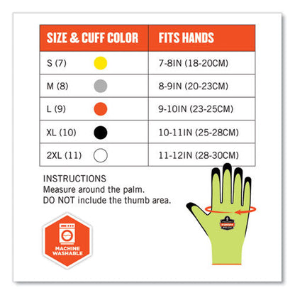 Proflex 7022 Ansi A2 Coated Cr Gloves Dsx, Lime, 2x-large, Pair, Ships In 1-3 Business Days