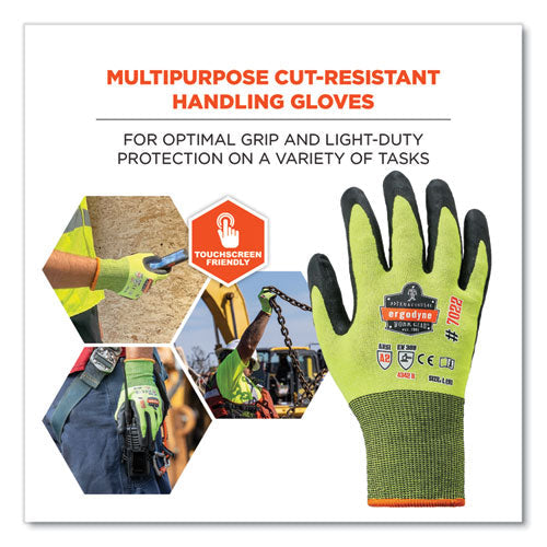 Proflex 7022 Ansi A2 Coated Cr Gloves Dsx, Lime, 2x-large, Pair, Ships In 1-3 Business Days