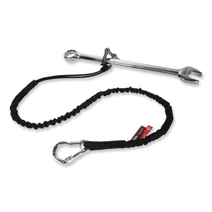Squids 3100 Lanyard W/aluminum Carabiner + Cinch-loop, 10 Lb Max Work Capacity, 42" To 54", Black, Ships In 1-3 Business Days