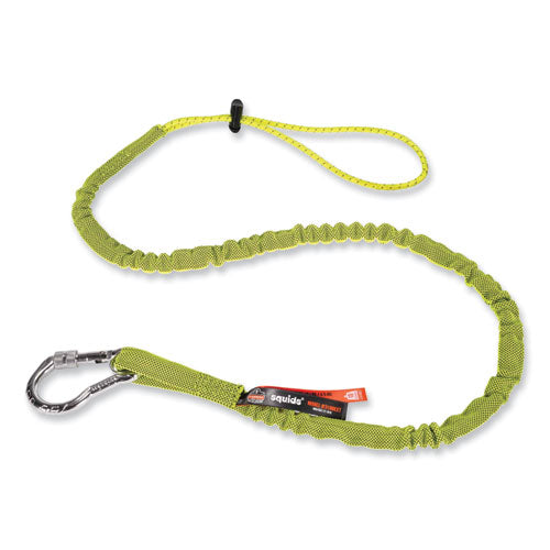 Squids 3100 Lanyard W/aluminum Carabiner + Cinch-loop, 10 Lb Max Work Capacity, 42" To 54", Lime, Ships In 1-3 Business Days