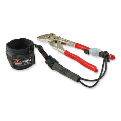 Squids 3116 Pull-on Wrist Lanyard With Buckle, 3 Lb Max Working Capacity, 7.5" Long, Black, Ships In 1-3 Business Days