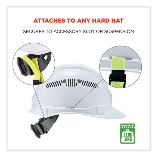 Squids 3155 Elastic Lanyard With Clamp, 2 Lb Max Working Capacity, 18" To 48" Long, Lime, Ships In 1-3 Business Days