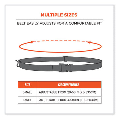 Squids 3135 Barcode Scanner Belt With Hook + Adaptor Strap, Small: 29" To 53" Long, Black, Ships In 1-3 Business Days