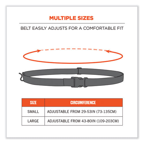 Squids 3135 Barcode Scanner Belt With Hook + Adaptor Strap, Large: 48" To 80" Long, Black, Ships In 1-3 Business Days