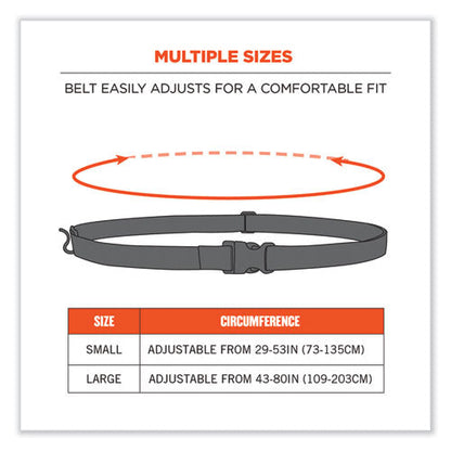 Squids 3135 Barcode Scanner Belt With Hook + Adaptor Strap, Large: 48" To 80" Long, Black, Ships In 1-3 Business Days