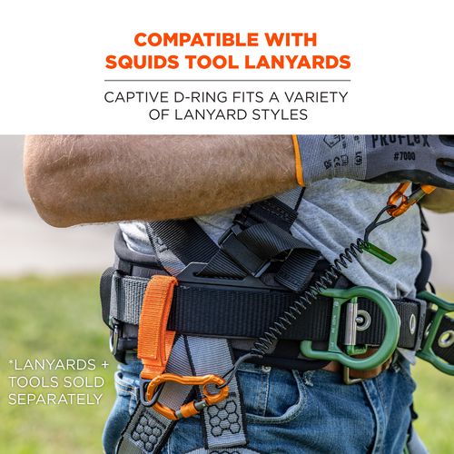 Squids 3172 Anchor Strap Hook/loop Closure For Tool Tethering, 5 Lb Max, 5" Long, Orange, 2/pack, Ships In 1-3 Bus Days