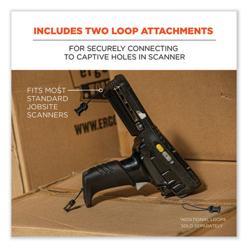 Squids 3137 Padded Barcode Scanner Lanyard Sling, 49" To 60" Long, Black, Ships In 1-3 Business Days