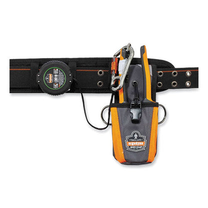 Squids 3010 Retractable Lanyard W/locking Carabiner+belt Clip, 5 Lb Max Work Capacity, 48", Black, Ships In 1-3 Business Days