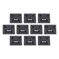 Squids 3701 Mini Adhesive Mount Replacements, 2 Lb Max Safe Working Capacity, 0.9" Long, Black,10/pack, Ships In 1-3 Bus Days