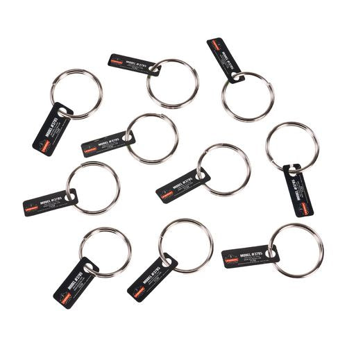 Squids 3785 Split Ring Tool Attachment, 2 Lb Max Working Capacity, 1.5" Dia, Silver, 10/pack, Ships In 1-3 Business Days