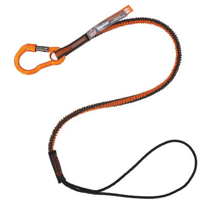 Squids 3104f(x) Tool Lanyard With Carabiner/choke Loop, 10 Lb Max Cap, 38" To 48" Long, Gray/orange, Ships In 1-3 Bus Days