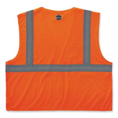 Glowear 8210hl Class 2 Economy Mesh Hook And Loop Vest, Polyester, Large/x-large, Orange, Ships In 1-3 Business Days