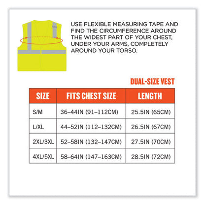 Glowear 8210hl Class 2 Economy Mesh Hook And Loop Vest, Polyester, X-small, Lime, Ships In 1-3 Business Days