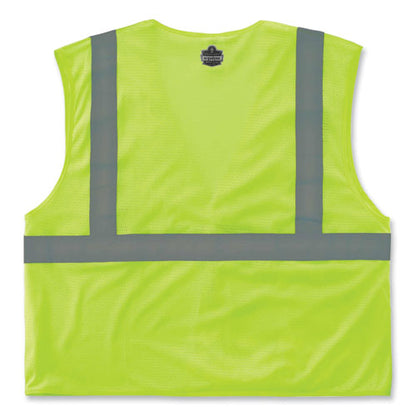 Glowear 8210hl Class 2 Economy Mesh Hook And Loop Vest, Polyester, Small/medium, Lime, Ships In 1-3 Business Days