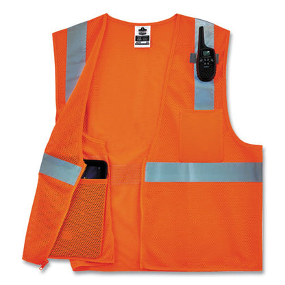 Glowear 8210z Class 2 Economy Mesh Vest, Polyester, Orange, X-small, Ships In 1-3 Business Days
