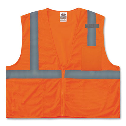 Glowear 8210z Class 2 Economy Mesh Vest, Polyester, Orange, 4x-large/5x-large, Ships In 1-3 Business Days