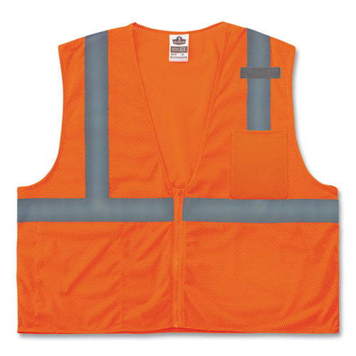 Glowear 8210z Class 2 Economy Mesh Vest, Polyester, Orange, 4x-large/5x-large, Ships In 1-3 Business Days