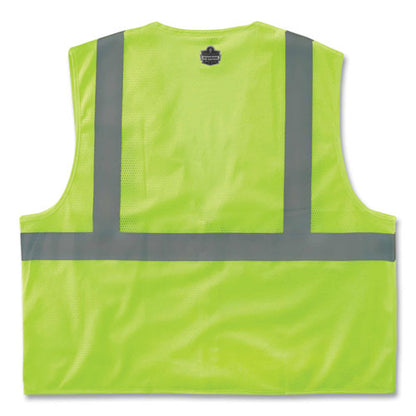 Glowear 8210z Class 2 Economy Mesh Vest, Polyester, Lime, Small/medium, Ships In 1-3 Business Days
