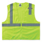 Glowear 8210z Class 2 Economy Mesh Vest, Polyester, Lime, 4x-large/5x-large, Ships In 1-3 Business Days