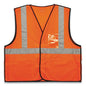 Glowear 8216ba Class 2 Breakaway Mesh Id Holder Vest, Polyester, Large/x-large, Orange, Ships In 1-3 Business Days