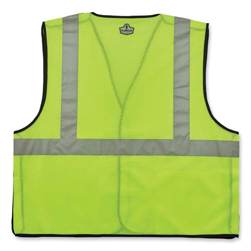 Glowear 8216ba Class 2 Breakaway Mesh Id Holder Vest, Polyester, 2x-large/3x-large, Lime, Ships In 1-3 Business Days