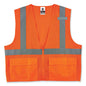 Glowear 8220z Class 2 Standard Mesh Zipper Vest, Polyester, 2x-large/3x-large, Orange, Ships In 1-3 Business Days