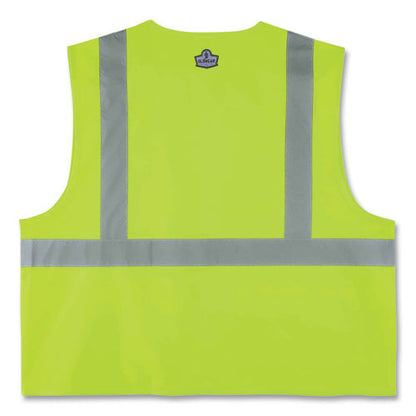 Glowear 8225z Class 2 Standard Solid Vest, Polyester, Lime, Large/x-large, Ships In 1-3 Business Days
