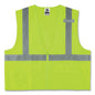Glowear 8225z Class 2 Standard Solid Vest, Polyester, Lime, 4x-large/5x-large, Ships In 1-3 Business Days
