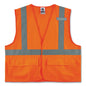 Glowear 8225hl Class 2 Standard Solid Hook And Loop Vest, Polyester, Orange, Small/medium, Ships In 1-3 Business Days