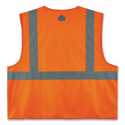 Glowear 8225hl Class 2 Standard Solid Hook And Loop Vest, Polyester, Orange, 2x-large/3x-large, Ships In 1-3 Business Days