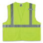 Glowear 8225hl Class 2 Standard Solid Hook And Loop Vest, Polyester, Lime, 2x-large/3x-large, Ships In 1-3 Business Days