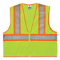 Glowear 8229z Class 2 Economy Two-tone Zipper Vest, Polyester, 2x-large/3x-large, Lime, Ships In 1-3 Business Days