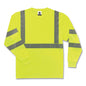 Glowear 8391 Class 3 Hi-vis Long Sleeve Shirt, Polyester, Lime, Medium, Ships In 1-3 Business Days