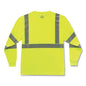 Glowear 8391 Class 3 Hi-vis Long Sleeve Shirt, Polyester, Lime, 5x-large, Ships In 1-3 Business Days
